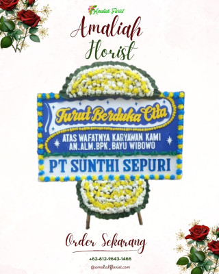 Papan Bunga Duka di Gunungpuyuh
