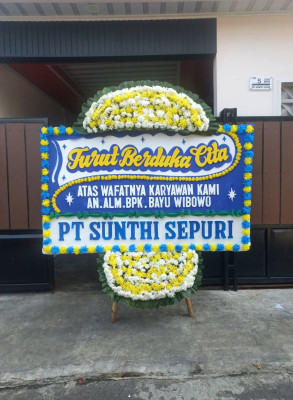 Papan Bunga Duka di Gunungpuyuh
